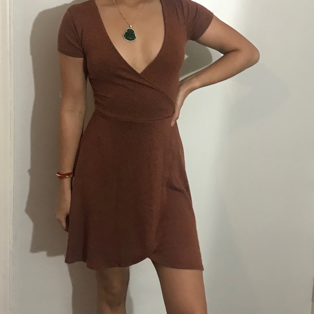 Deep V neck Dress